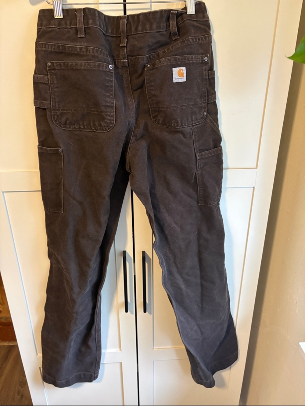 Carhartt Women's Brown Cargo Jeans Size 6 Tall - Picture 2 of 5